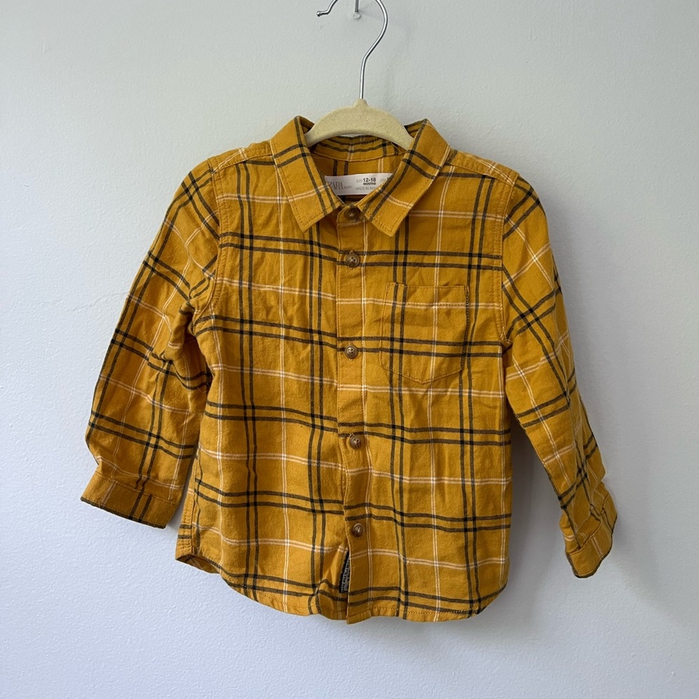 Zara Yellow Baby Flannel